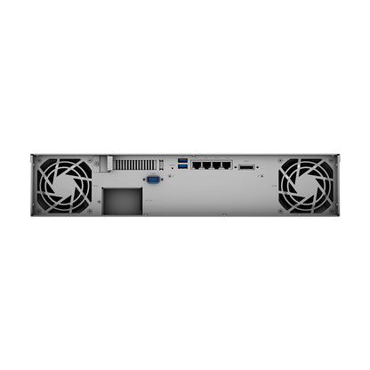 Synology RackStation RS1221+ NAS/storage server Rack (2U) Ryzen Embedded V1500B 4 GB DDR4 0 TB DiskStation Manager Black