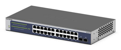 NETGEAR GS724T Managed L2+/L3 Gigabit Ethernet (10/100/1000) 1U Blue, Grey