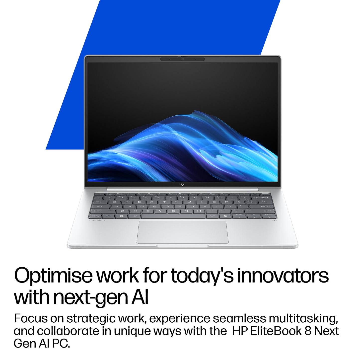 HP EliteBook 8 G1a Next Gen AI PC Wolf Pro Security Edition Copilot+ PC AMD Ryzen™ AI 7 350 Laptop 35.6 cm (14") WUXGA 24 GB DDR5-SDRAM 512 GB SSD Wi-Fi 6E (802.11ax) Windows 11 Pro Silver