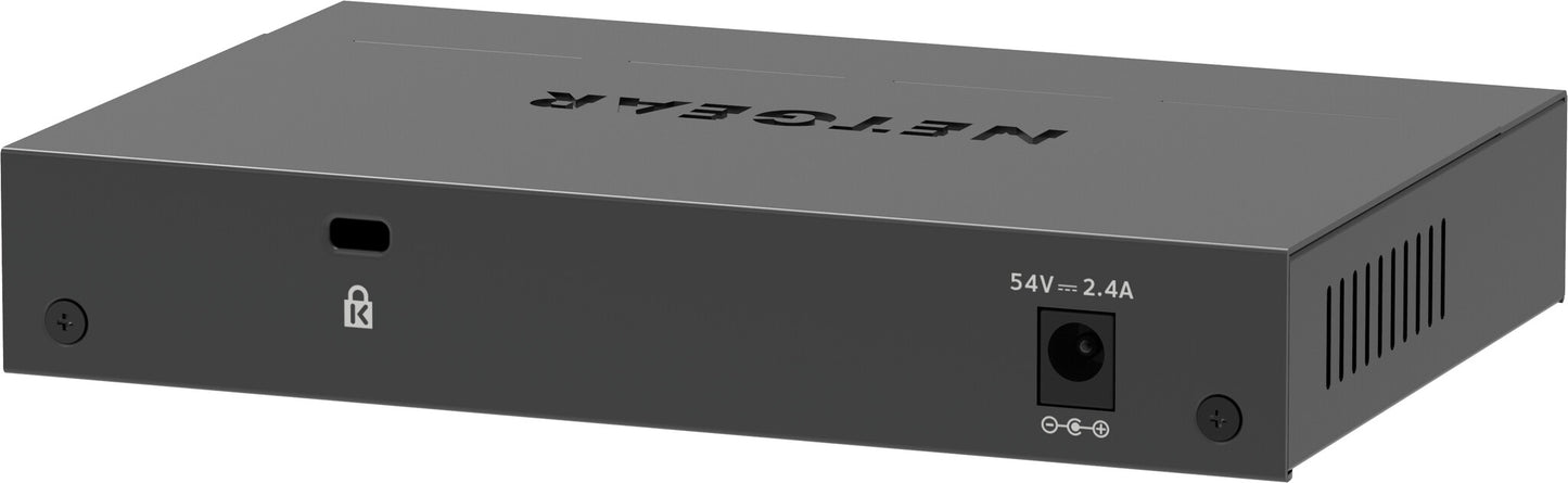NETGEAR 5-Port Gigabit Ethernet High-Power PoE+ Plus Switch (GS305EPP) Managed L2/L3 Gigabit Ethernet (10/100/1000) Power over Ethernet (PoE) Black