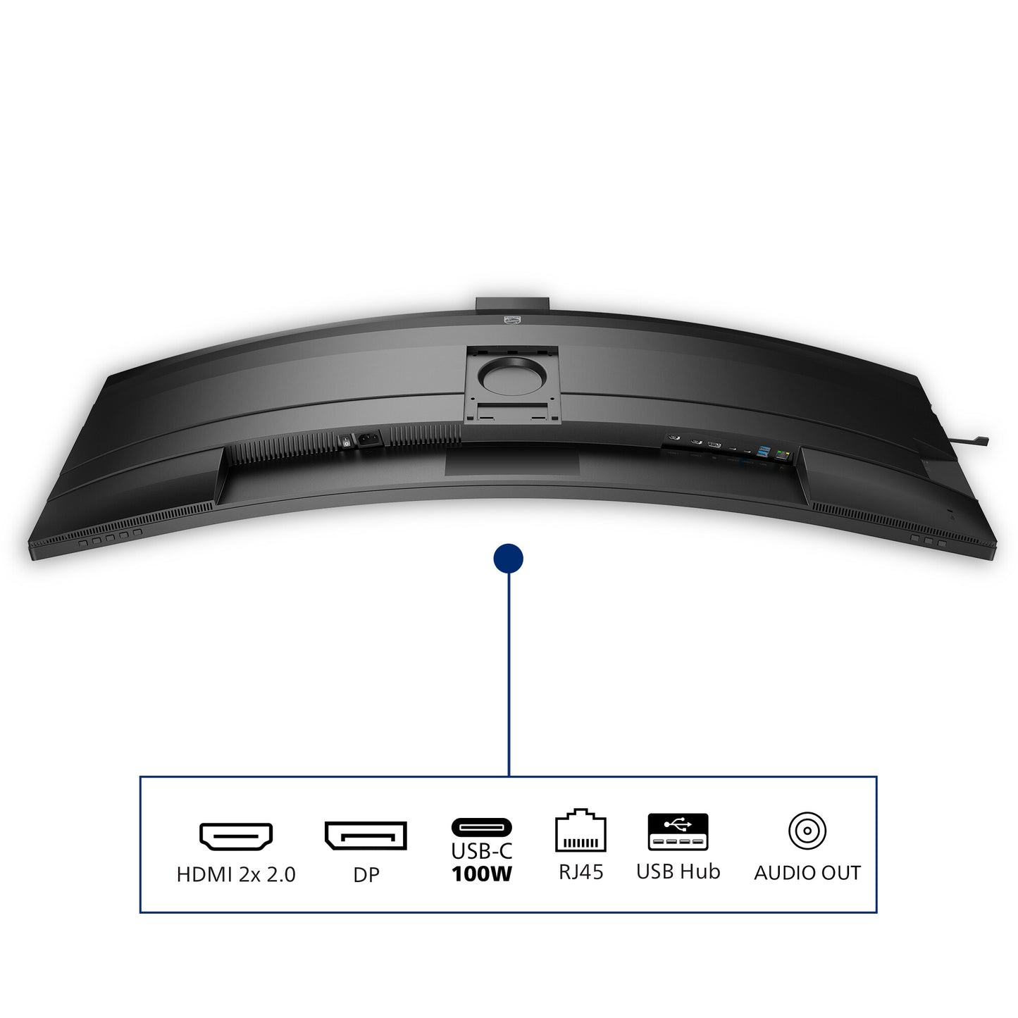 Philips 49B2U6900CH/00 computer monitor 124 cm (48.8") 5120 x 1440 pixels Dual QHD LCD Black