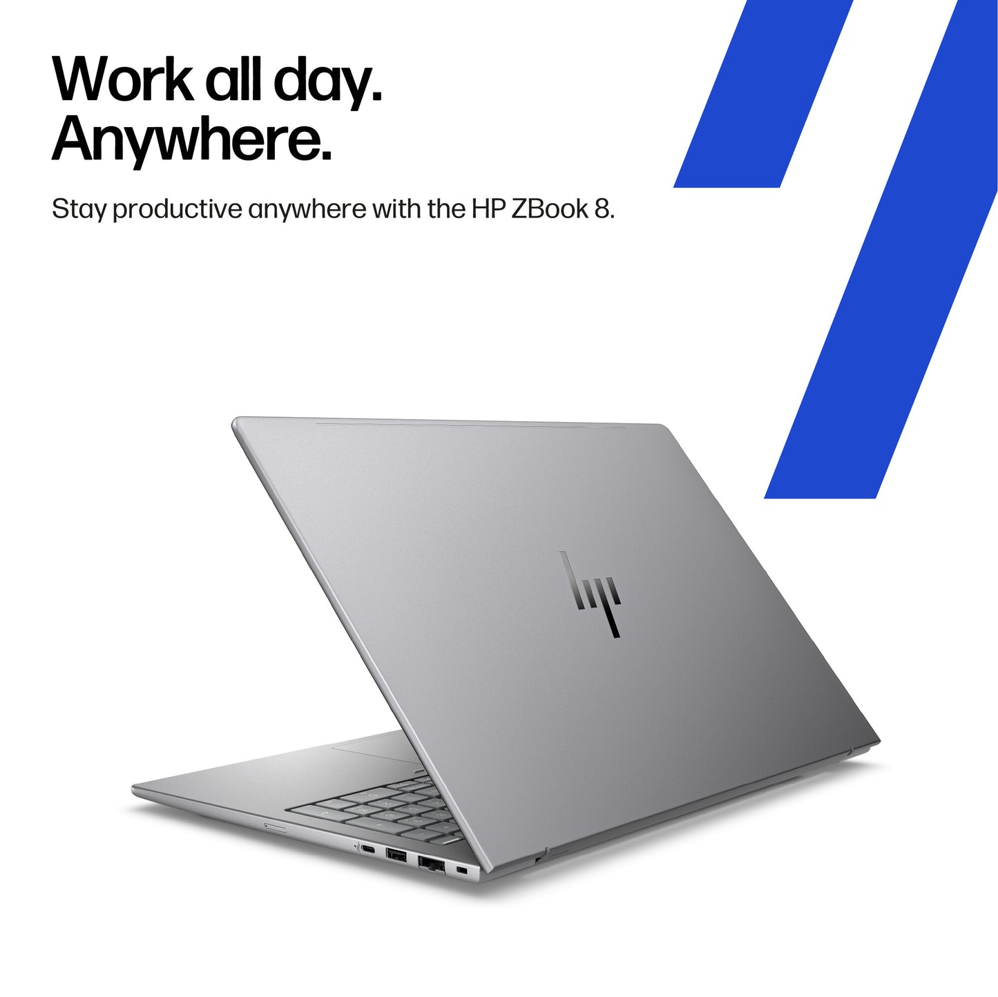 HP ZBook 8 G1i Data Science Intel Core Ultra 9 285H Mobile workstation 40.6 cm (16") WUXGA 32 GB DDR5-SDRAM 1 TB SSD NVIDIA RTX 500 Ada Wi-Fi 7 (802.11be) Windows 11 Pro AI Workstation, AI PC Silver