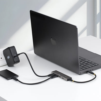 StarTech.com 4-Port USB-C Hub, 10Gbps, 100W PD Charging, 4x USB-C Ports, Overcurrent Protection, PCR Aluminum, For MacBook / Dell / ThinkPad / HP / iPad / Tablet