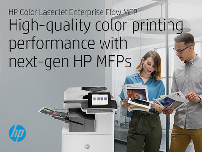 HP Color LaserJet Enterprise Flow LaserJet Enterprise Flow M776zs Wireless Multifunction Color Printer, Copier, Scanner; Duplex