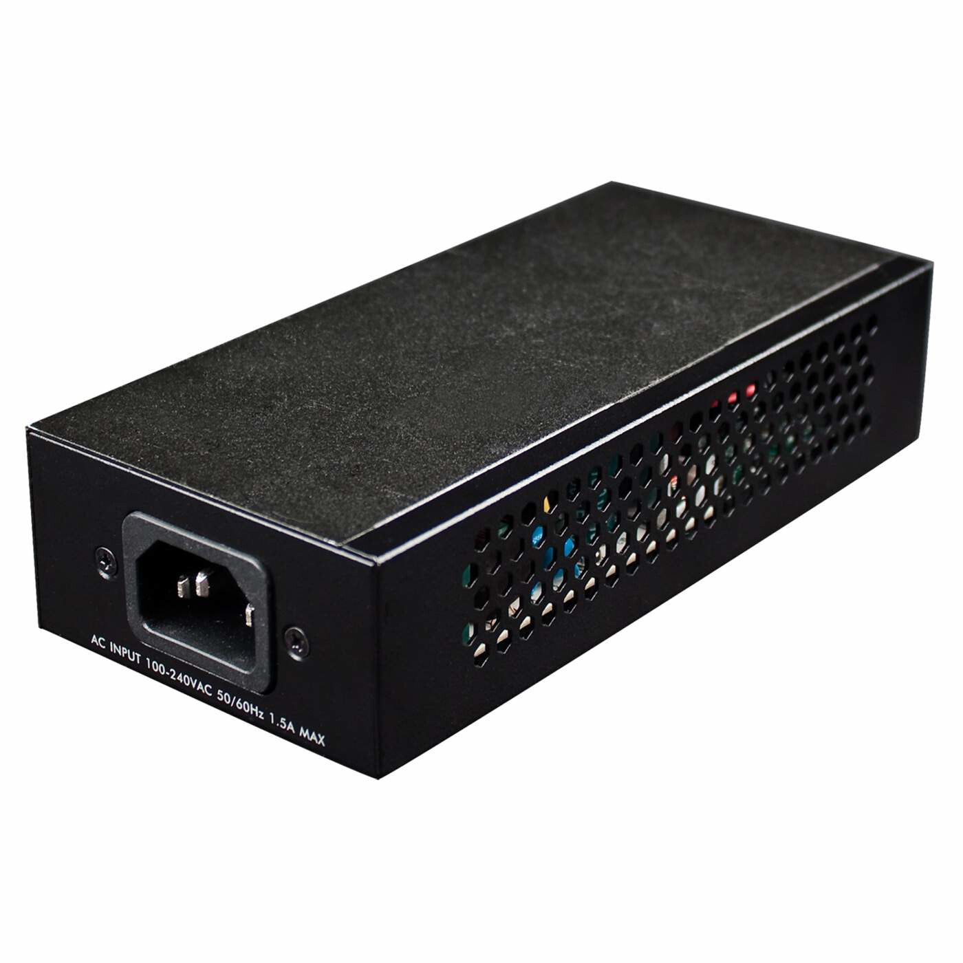 Intellinet Gigabit High-Power PoE+ Injector, 1 x 30 W, IEEE 802.3at/af Power over Ethernet (PoE+/PoE)