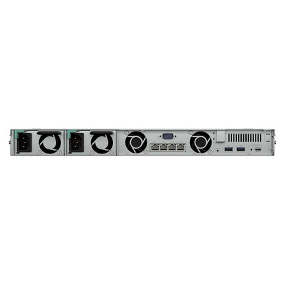 Synology RackStation RS826RP+ NAS/storage server Rack (1U) AMD Ryzen V1500B 4 GB DDR4 0 TB DiskStation Manager Black, Grey