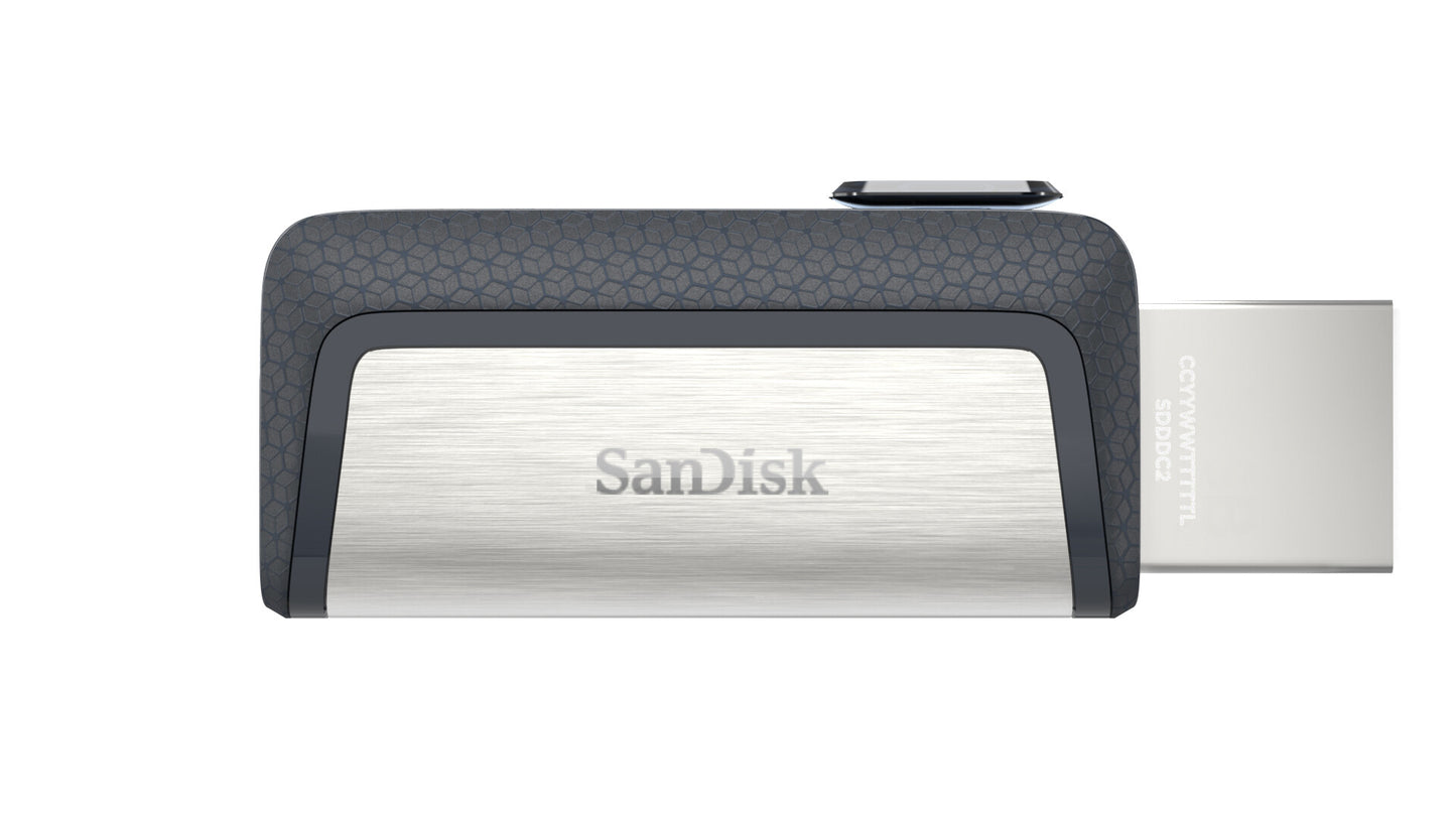 SanDisk Ultra Dual Drive USB Type-C USB flash drive 128 GB USB Type-A / USB Type-C 3.2 Gen 1 (3.1 Gen 1) Black, Silver