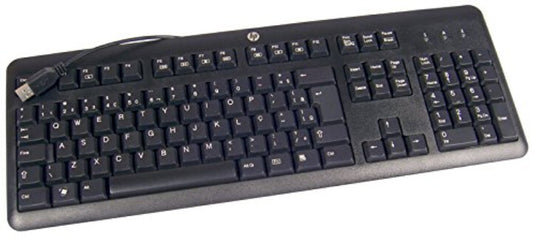 HP 672647-033 keyboard Office USB QWERTY UK English Black