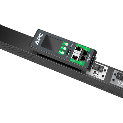 APC NetShelter Rack PDU Advanced, Switched Metered Outlet, 3Phase, 43.5kW 400V 63A or 34.6kW 415V 60A, 42 Outlets, IEC309