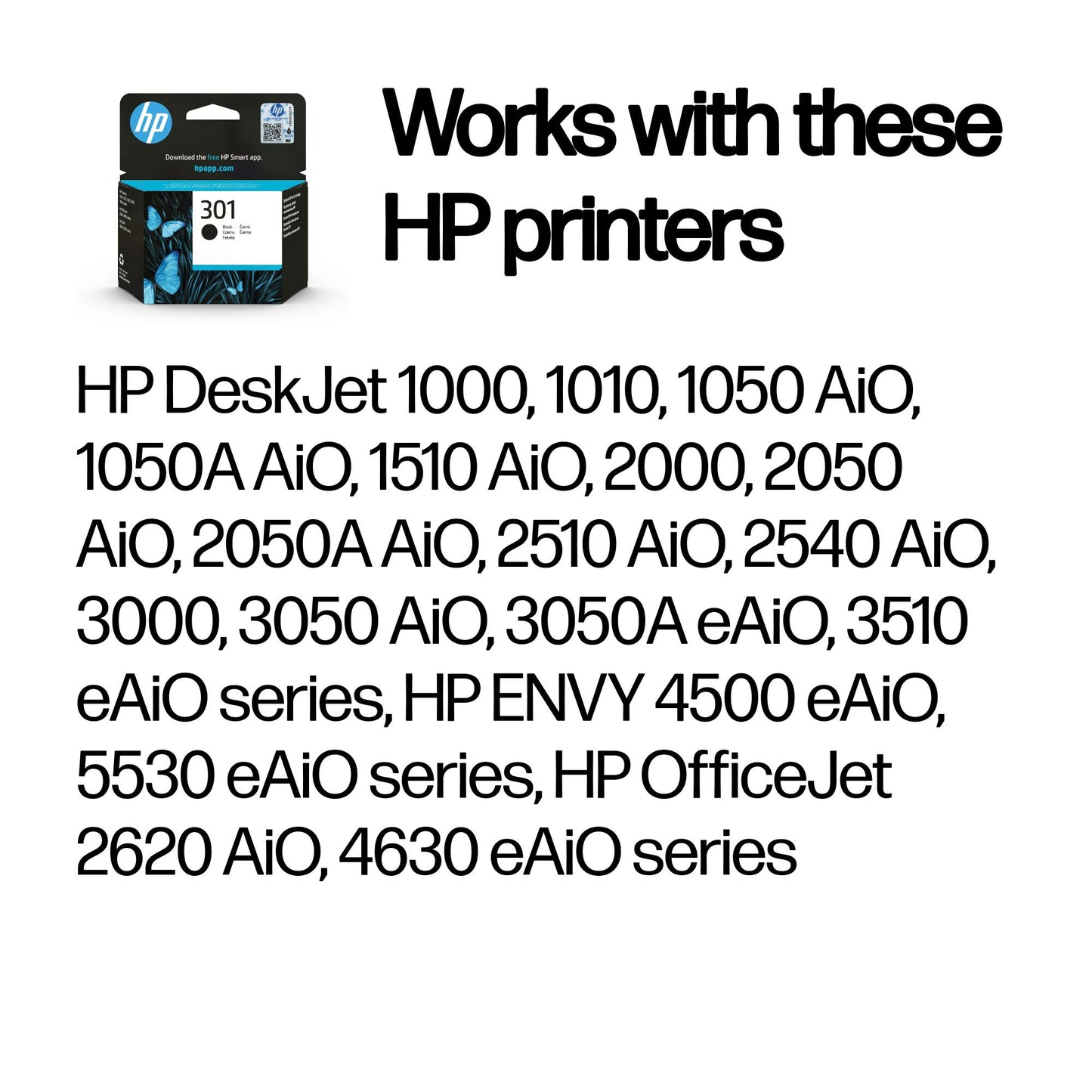 HP 301 Black Original Ink Cartridge