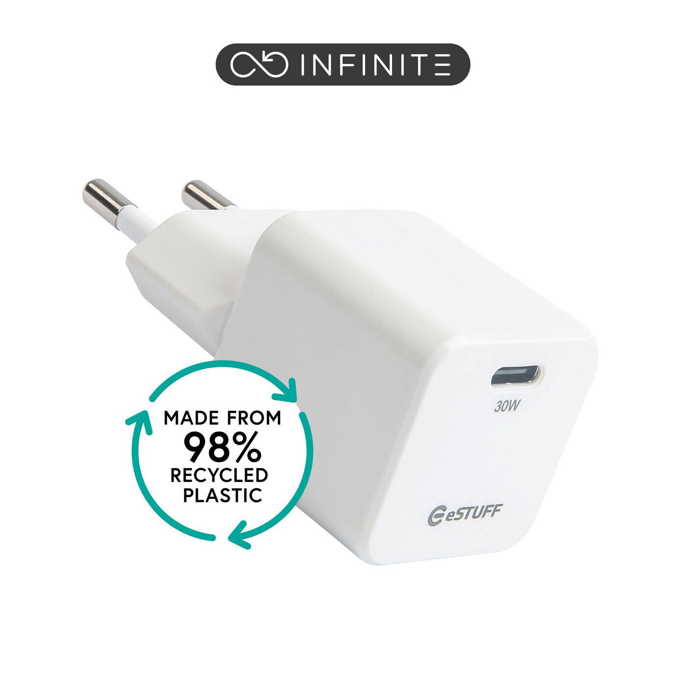 eSTUFF ES637027 mobile device charger Smartphone White AC Fast charging Indoor