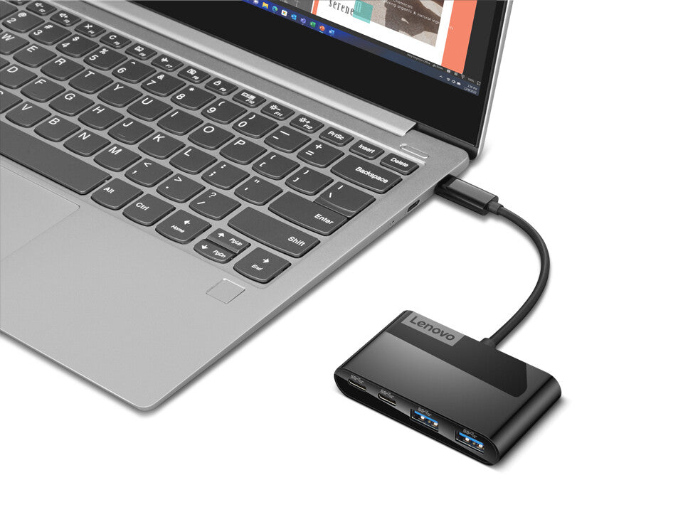 Lenovo GX91L84354 interface hub USB 3.2 Gen 1 (3.1 Gen 1) Type-C 625 Mbit/s Black