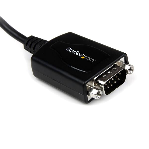 StarTech.com 6ft (1.8m) 1-Port Professional USB to Serial Adapter Cable with COM Retention, USB to RS232 Adapter - TAA