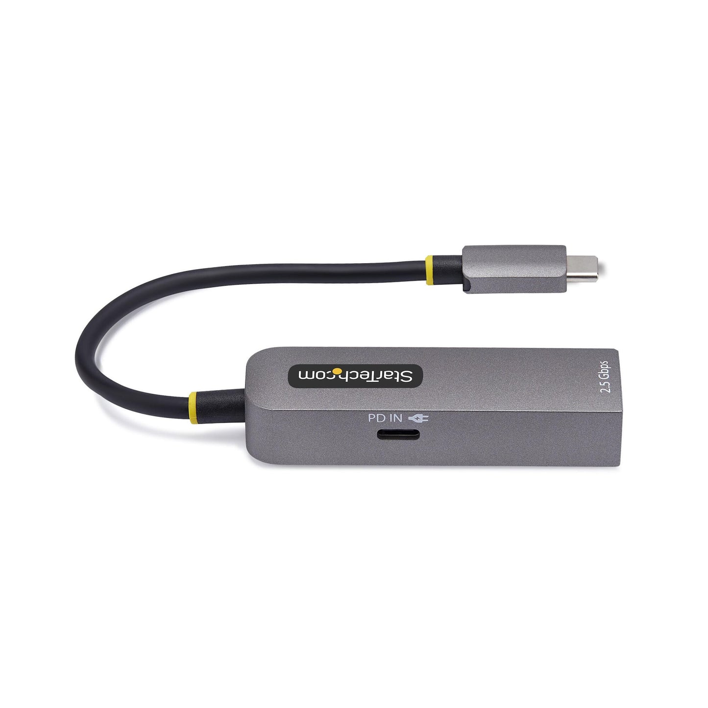 StarTech.com 2.5GbE USB-C to Ethernet Adapter, 100W PD Pass-Through, NBASE-T NIC, USB 3.0 Type-C 2.5/1G Multi Speed Network, Thunderbolt Compatible, Windows & Mac