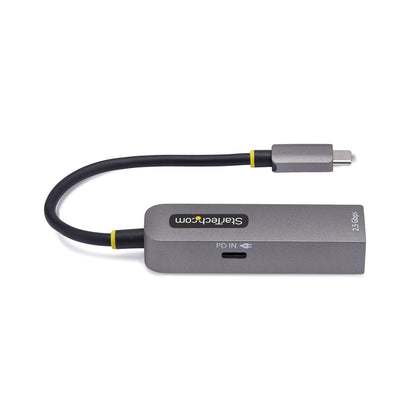 StarTech.com 2.5GbE USB-C to Ethernet Adapter, 100W PD Pass-Through, NBASE-T NIC, USB 3.0 Type-C 2.5/1G Multi Speed Network, Thunderbolt Compatible, Windows & Mac