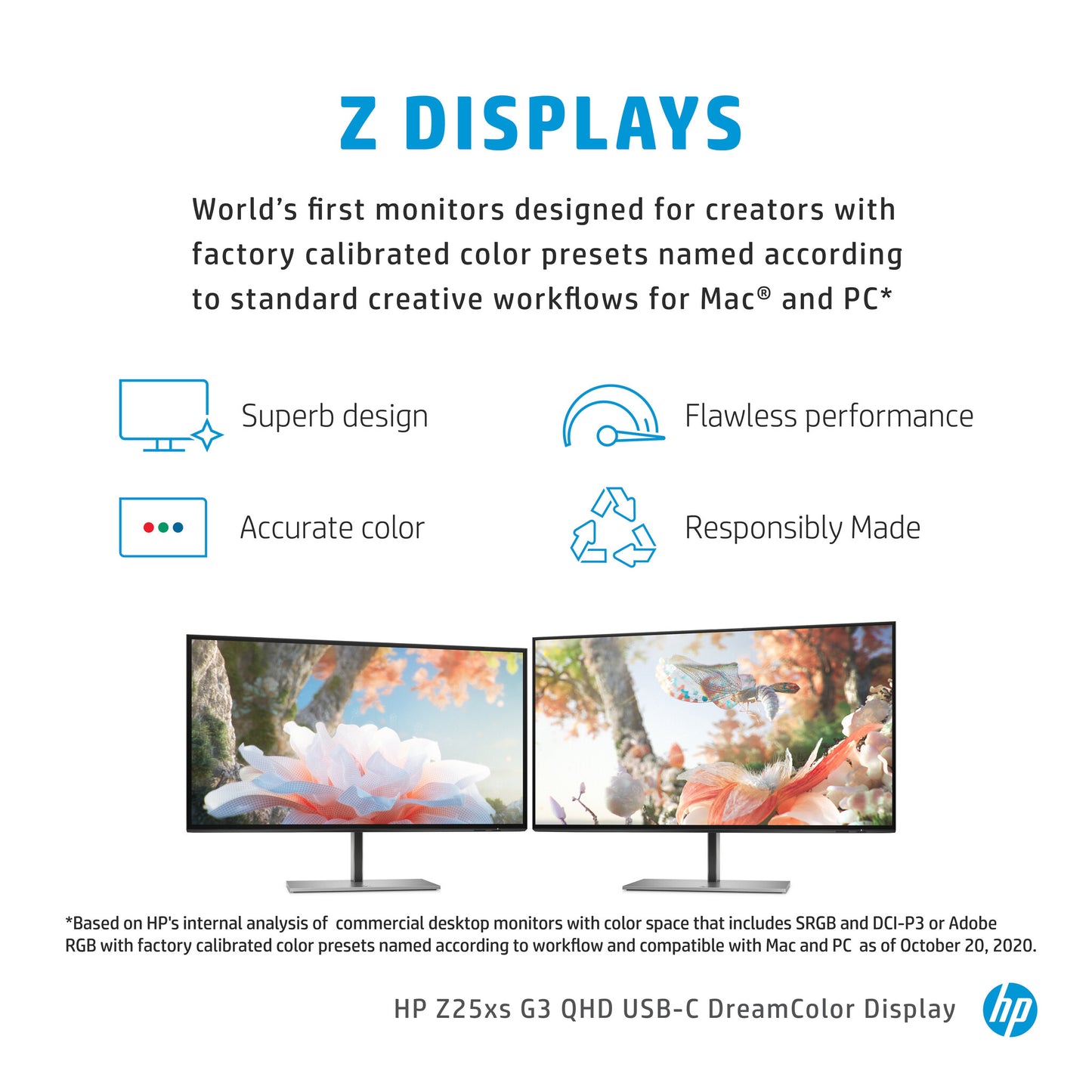 HP Z25xs G3 QHD USB-C DreamColor Display