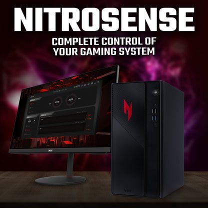 Acer Nitro N20-101 Gaming Desktop - Intel Core 5-210H, 16GB, 512GB SSD, Nvidia GeForce RTX 5050, Windows 11, Black