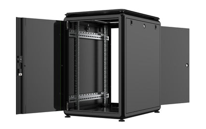 Lanview RDL16U68BL rack cabinet 16U Freestanding rack Black