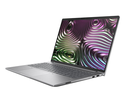 HP Zbook X G1i Data Science Intel Core Ultra 7 255H Mobile workstation 40.6 cm (16") WUXGA 32 GB DDR5-SDRAM 1 TB SSD NVIDIA RTX PRO 1000 Blackwell Wi-Fi 7 (802.11be) Windows 11 Pro AI Workstation, AI PC Silver