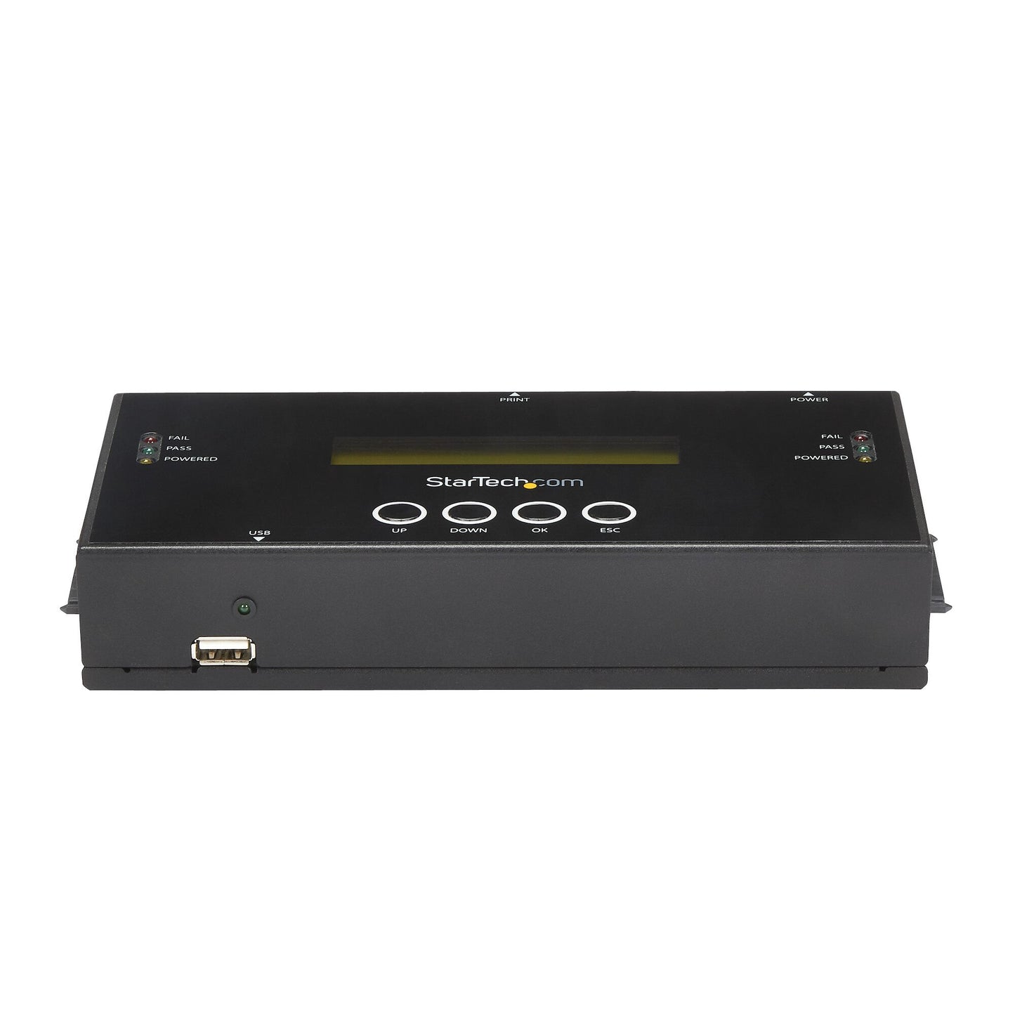 StarTech.com 1:1 Standalone Hard Drive Duplicator and Eraser, SAS and SATA HDD/SSD Cloner/Copier, Hard Drive Duplicator and Sanitizer, LCD Display, TAA Compliant