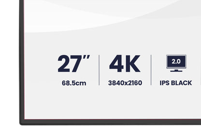 iiyama PROGRAPHIC HB2701UHSNP-B1 computer monitor 68.6 cm (27") 3840 x 2160 pixels 4K Ultra HD LCD Black