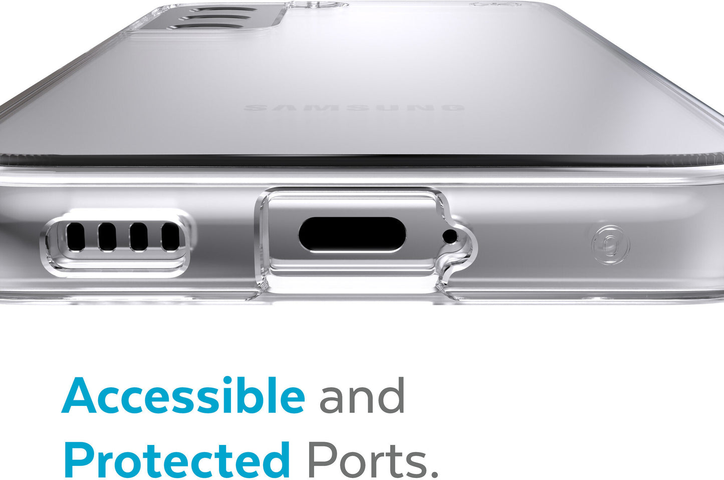 Speck Presidio Perfect Clear Samsung Galaxy S22 Plus - with Microban