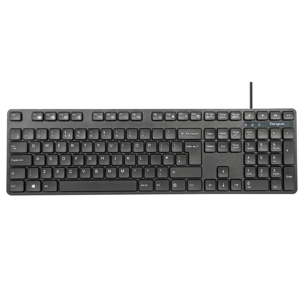 Targus AKM622UK keyboard Mouse included Universal USB QWERTY UK English Black