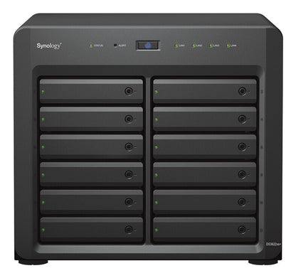 Synology DiskStation DS3622XS++ 12x16TB HDD NAS Desktop Intel® Xeon® D D-1531 16 GB DDR4 192 TB DiskStation Manager Black