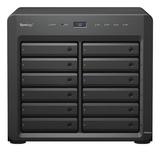 Synology DiskStation DS3622XS++ 12x16TB HDD NAS Desktop Intel® Xeon® D D-1531 16 GB DDR4 192 TB DiskStation Manager Black