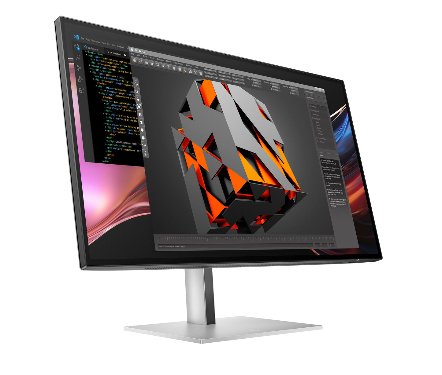 HP Series 7 Pro 27 inch QHD Thunderbolt 4 Monitor - 727pu PVC Free