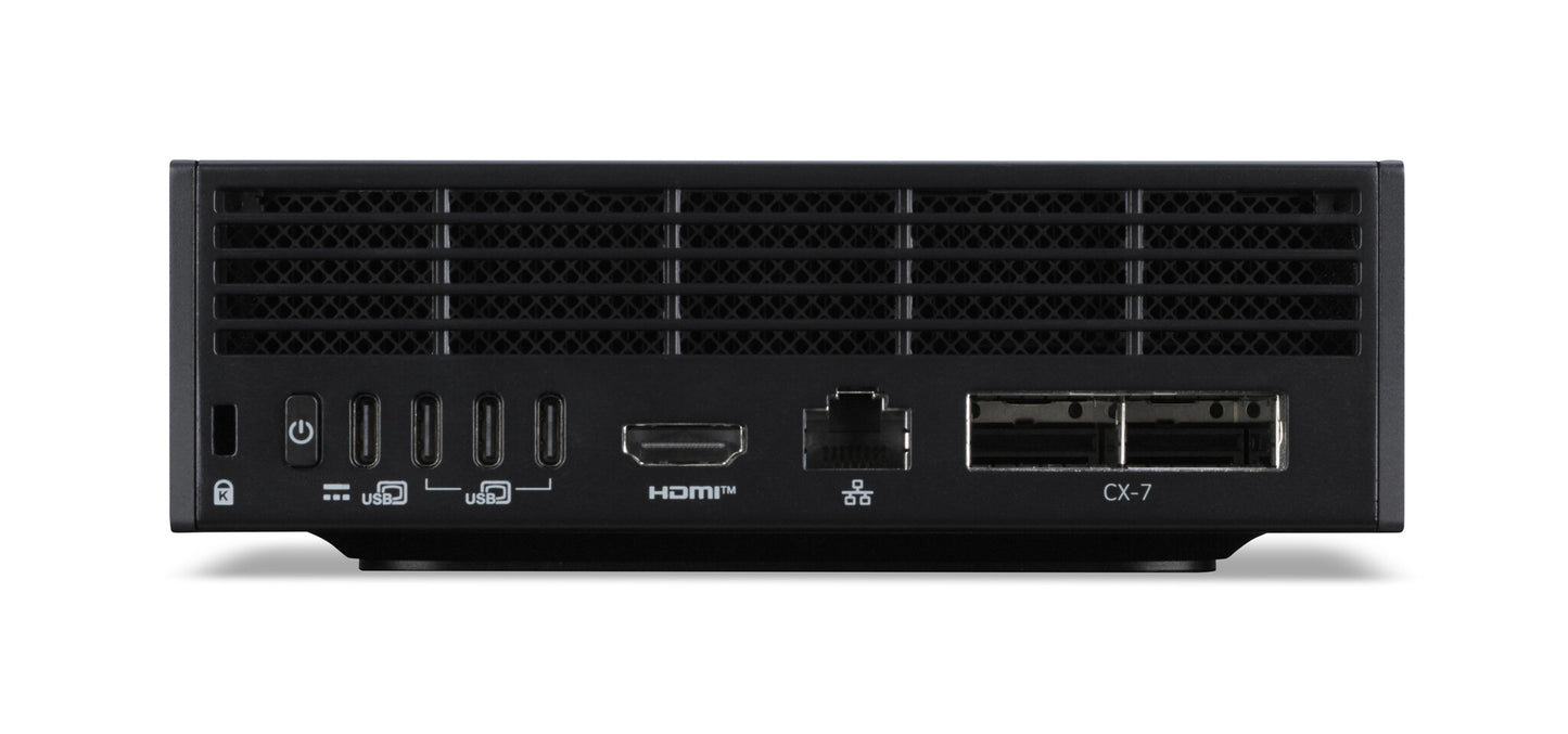 Acer Veriton VGN100 GB10 128 GB LPDDR5x-SDRAM 4 TB SSD DGX OS Mini PC Workstation Black, Grey