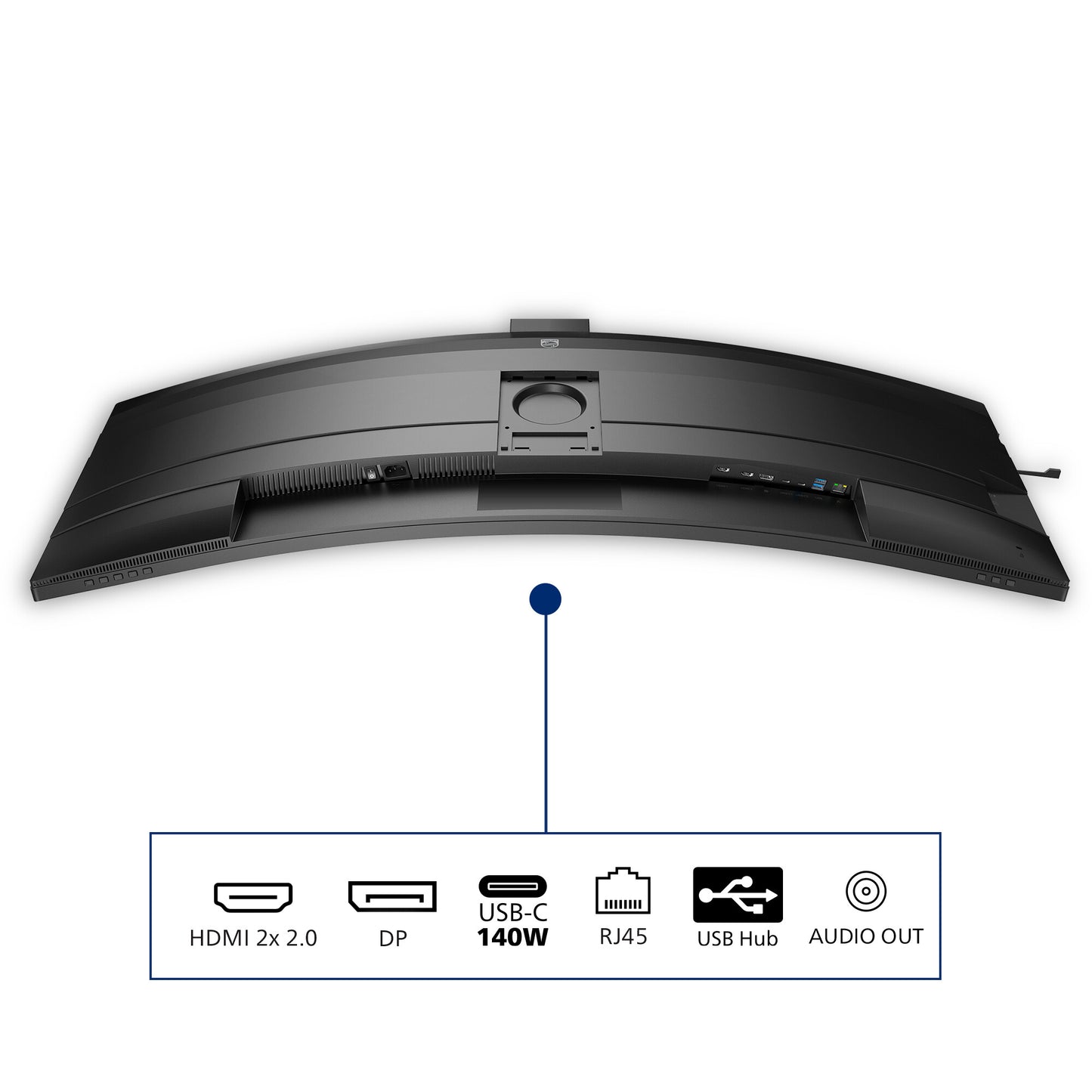 Philips 49B2U6900CH/00 computer monitor 124 cm (48.8") 5120 x 1440 pixels Dual QHD LCD Black
