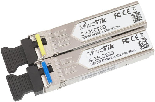 Mikrotik S-3553LC20D transceiver module, 1250 Mbit/s, SFP