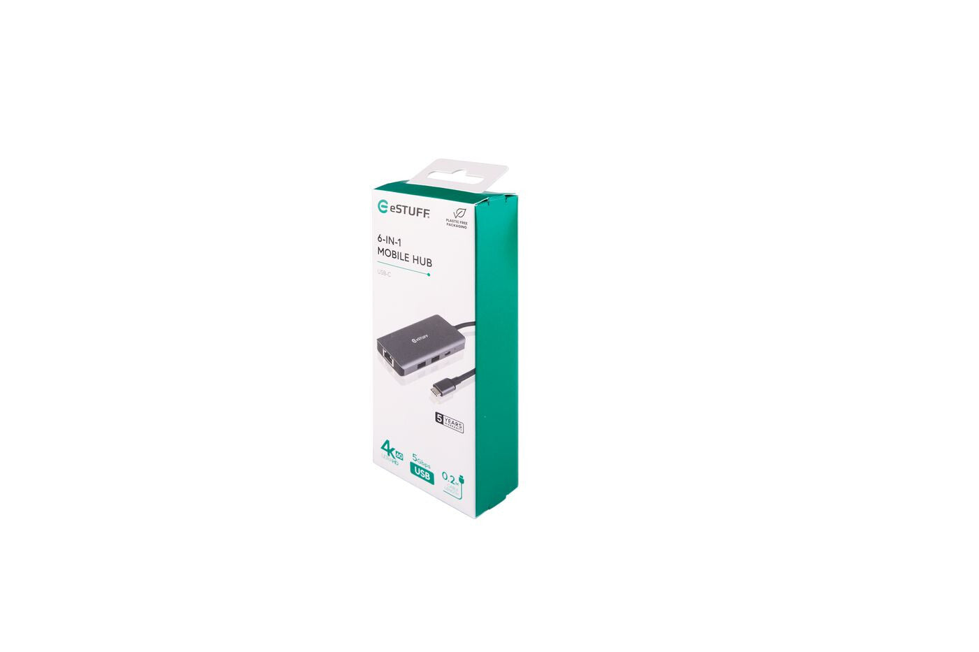eSTUFF ES623013 laptop dock/port replicator Grey
