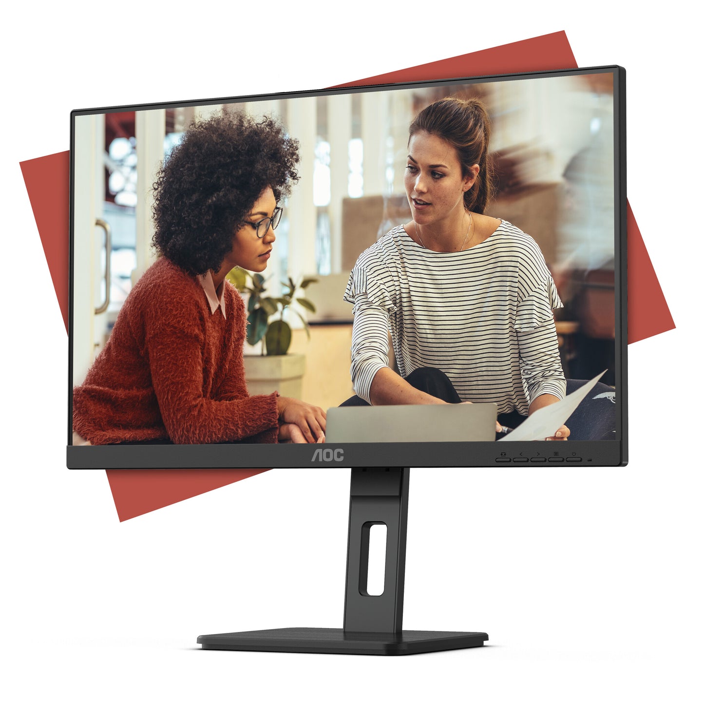AOC E3 24E3QAF computer monitor 60.5 cm (23.8") 1920 x 1080 pixels Full HD LCD Black
