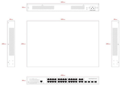 Ernitec ELECTRA-M224-1GB-370W network switch Managed L2/L2+ Gigabit Ethernet (10/100/1000) Power over Ethernet (PoE)