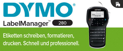 DYMO LabelManager 280 label printer Thermal transfer D1 QWERTY