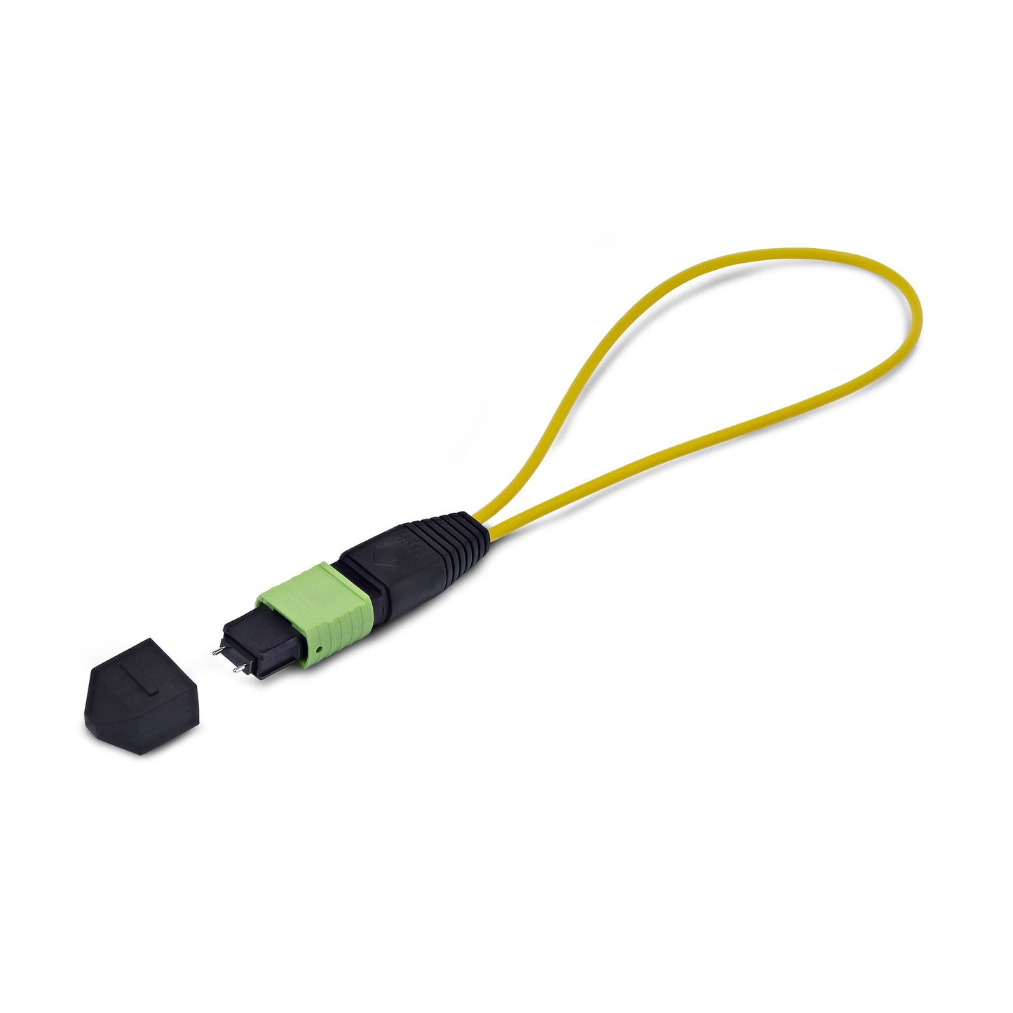 StarTech.com MPO Loopback Plug, Single Mode 9/125 MPO-12 Male Fiber Loopback Adapter, MPO/MTP-APC Connector Loopback Test Plug, MPO Male Loopback Tester