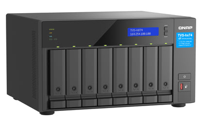 QNAP TVS-H874T-I9-64G NAS/storage server Tower Intel® Core™ i9 64 GB DDR4 0 TB QNAP QTS Black