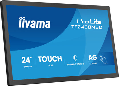 iiyama TF2438MSC-B2 touch control panel 60.5 cm (23.8") 1920 x 1080 pixels