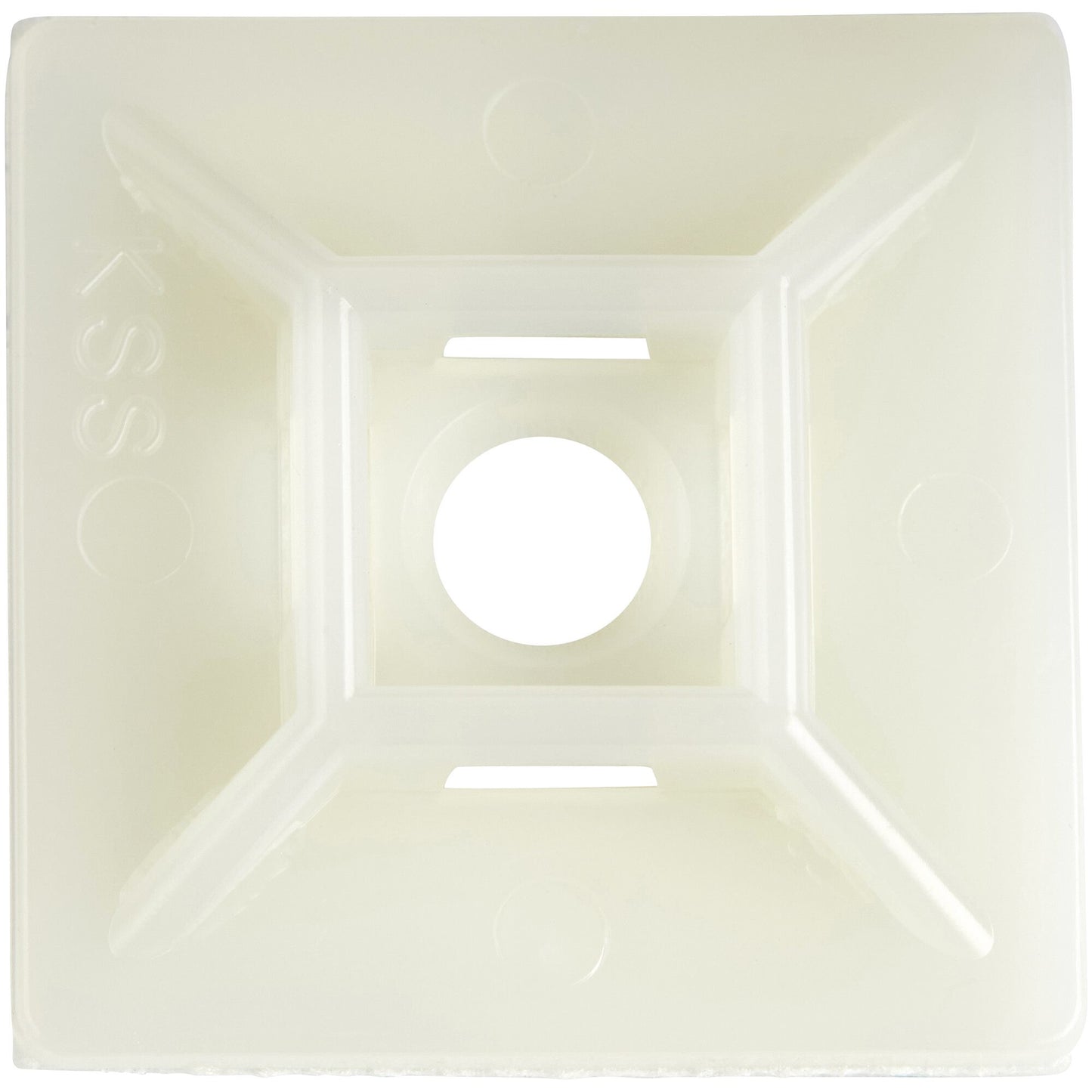 StarTech.com 100 Pack Cable Tie Mounts with Adhesive Tape for 0.21 in. (5.5 mm) Wide Ties - Nylon/Plastic Zip Tie Mounts - Electrical/Network Cable Wrap Mounts / 94V-2 Fire & UL Rated TAA