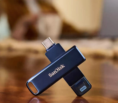 SanDisk iXpand USB flash drive 128 GB USB Type-C / Lightning 3.2 Gen 1 (3.1 Gen 1) Blue