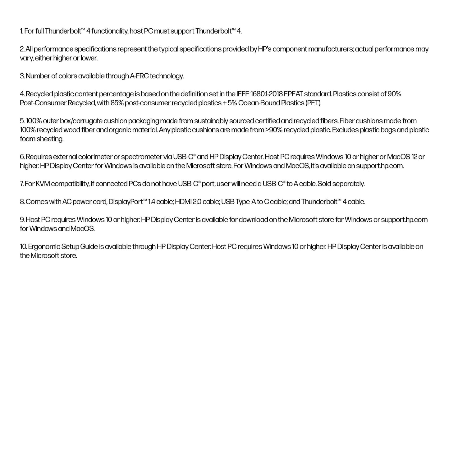 HP Series 7 Pro 27 inch 4K Conferencing Monitor - 727pm