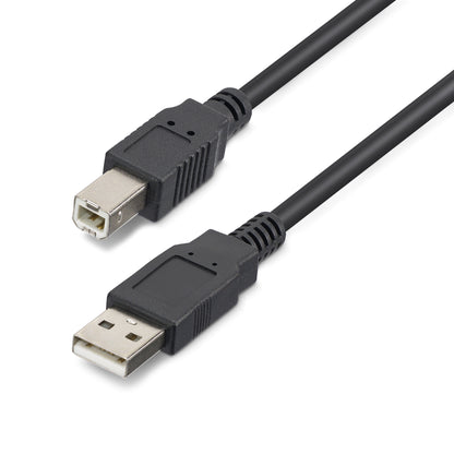 StarTech.com 50ft (15m) Active USB 2.0 A to B Cable, Long USB Printer Cable, 1x USB-A (M), 1x USB-B (M) - Black