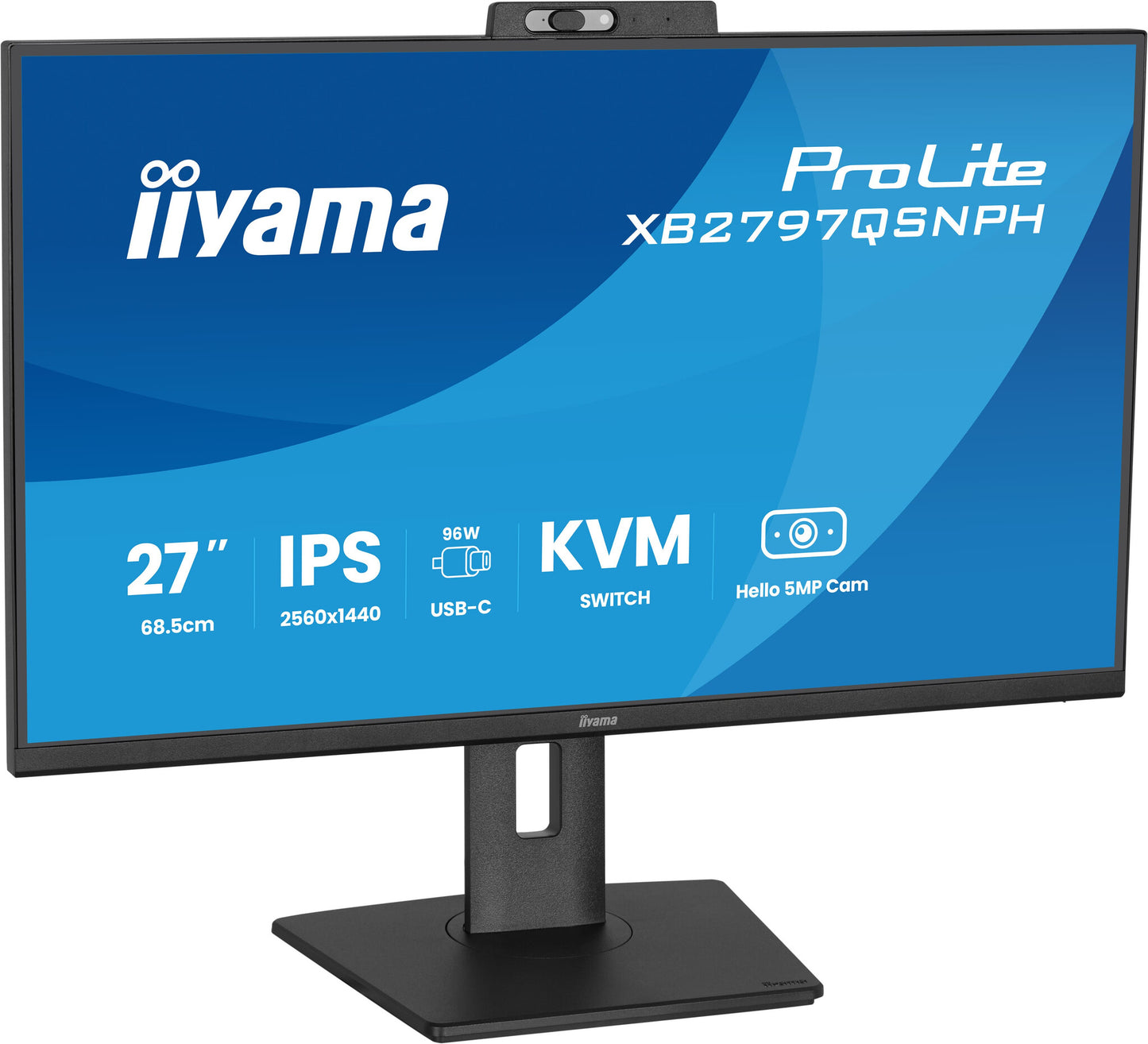 iiyama ProLite XB2797QSNPH-B1 computer monitor 68.6 cm (27") 2560 x 1440 pixels Quad HD LED Black