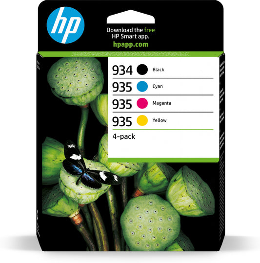 HP 934 Black/935 Cyan/Magenta/Yellow 4-pack Original Ink Cartridges