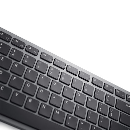 DELL KM7321W keyboard Mouse included Office RF Wireless + Bluetooth AZERTY Belgian Grey, Titanium