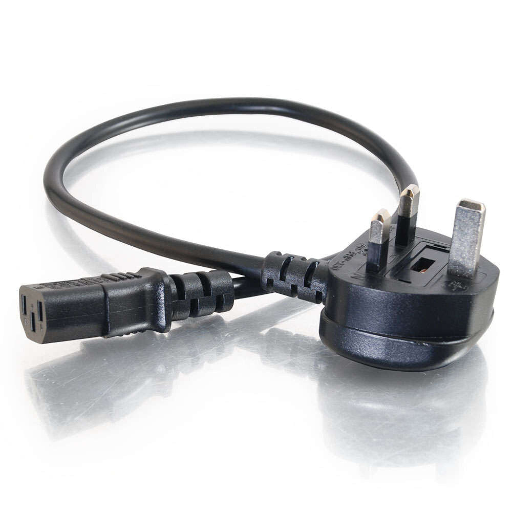 C2G 3m 18 AWG UK Power Cord (IEC320C13 to BS 1363)