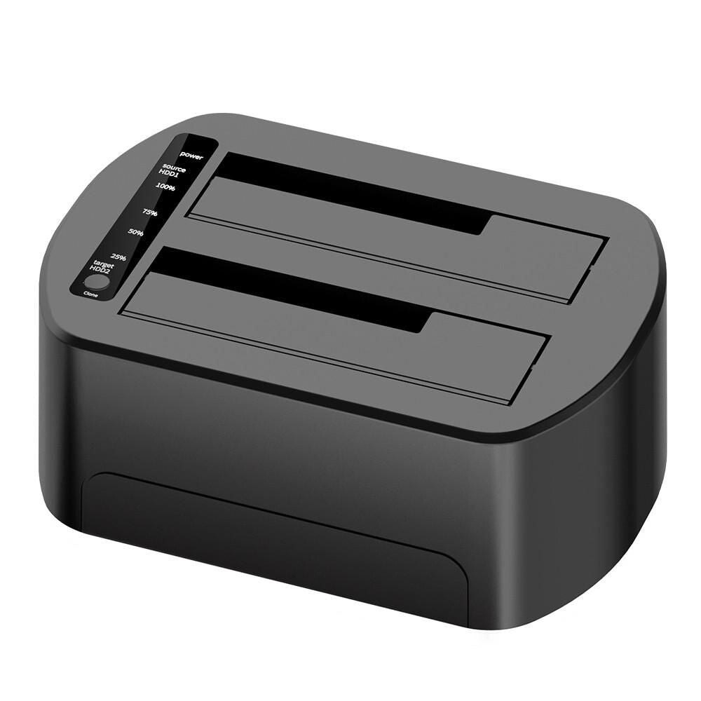 CoreParts MS-CLONER-SATA2.5-3.5 storage drive dock, M.2, 2.5-inch and 3.5-inch, HDD and SSD, black