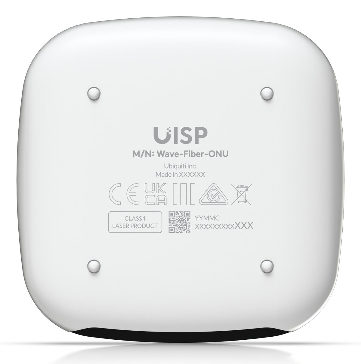 Ubiquiti WaveFiber ONU network media converter 2488 Mbit/s 1490 nm Black, White